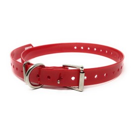 Replacement Strap for SportDOG Collars - 3/4" Wide Ultra-Durable Dog E-Collar Replacement for Training, Bark, Shock, Electric, and GPS Collars - 28" Adjustable Length SportDOG (Red-FBA)