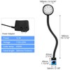 QWORK Magnetic Light, 1200 Lumens Led Machine Light, 110V-220V 12W