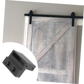 Mipcase 1Pair Zinc Alloy Barn Door Stopper Sliding Rail Device with Cover for Noise Reduction Durable Door Hardware Accessory for Bedroom and Bathroom Use