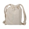 Household Plain Organic Cotton Storage Bag Drawstring Storage Laundry Sack