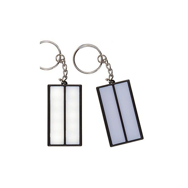 OOTB 57/9727 Metal X Coloured Plastic Key Fobs Scoreboard Unisex