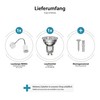 ledscom.de Waika Reading Lamp with Gooseneck and Switch Matte White