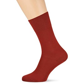 FALKE Tiago Men's Cotton Socks, Black, White, Many Other Colours, Reinforced Men's Socks, Without Pattern, Breathable, Thin and Plain, 1 Pair (Tiago M So) - Brown (Bean 5772), size: 41-42