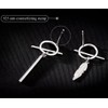 SLUYNZ 925 Sterling Silver Bar Dangle Earrings for Women Feather