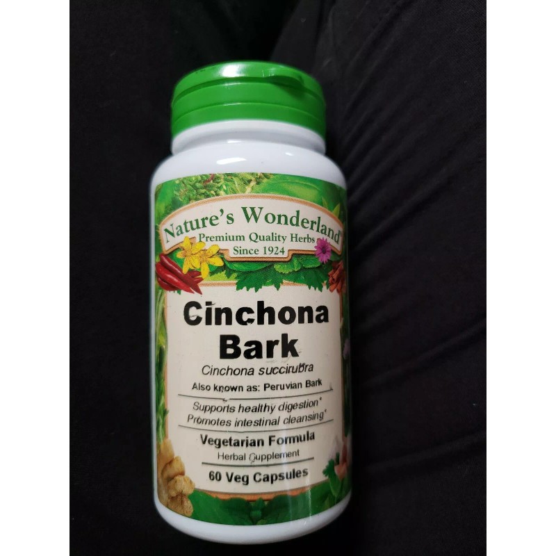Nature's Wonderland Cinchona Bark Capsules (Quina Roja, Peruvian Bark, Cinchona