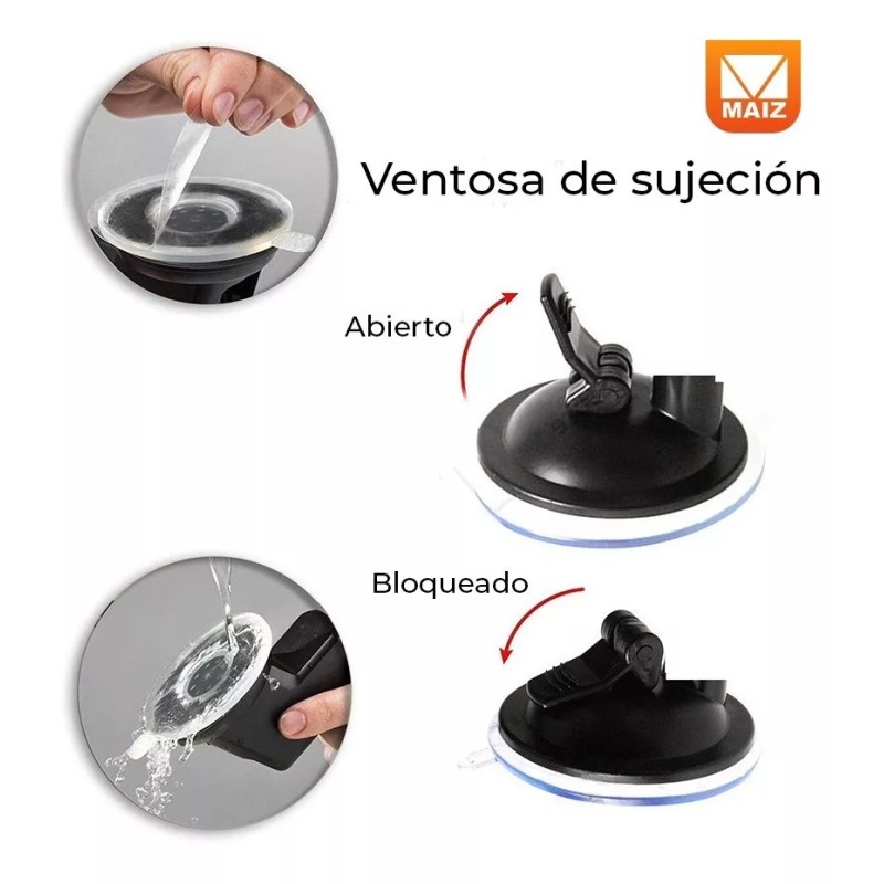 Maíz Soporte Base Celular Holder Auto Carro Tablero Ventosa 360