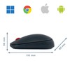 Leitz SureTrack Kabellose Bluetooth-Maus, Beidhändige Maus für Laptop/Computer, Bluetooth oder