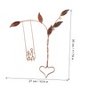 ORFOFE Unique Metal Wall Sculpture Heart Swing Art for Mother's