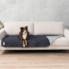 PetAmi Waterproof Couch Cover for Dogs, Reversible Furniture Cover Sofa Protector for Pet Cat Bed, Washable Blanket Dog Cover for Couch Seat, 30x70 Gray