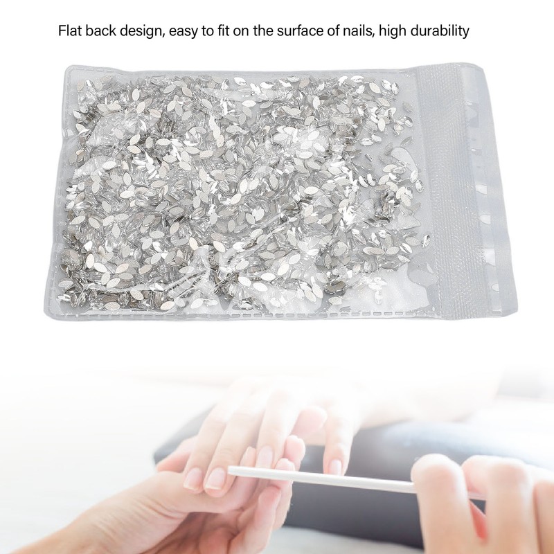 Flatback Rhinestones Decorative Sparkling Portable Nail Art Rhinestone for Clothes