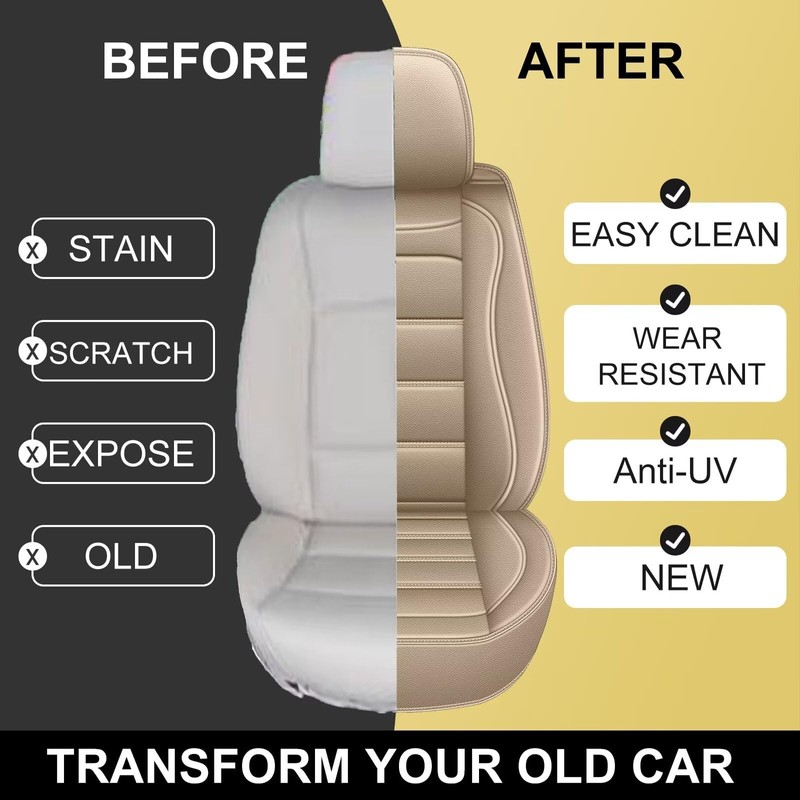 IKABEVEM Car Seat Covers Fit for Honda Accord 2007-2017: Luxury