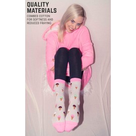 Women's Premium Comfort Food Socks (Ice Cream)