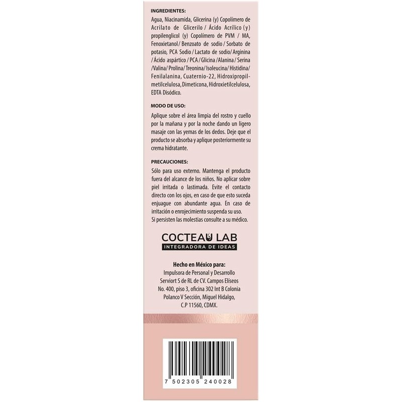 Serum facial con Niacinamida