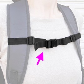 Backpack Shoulder Straps, Prevents Shoulder slipping, Anti-slip! Backpack Toma-Rukun Stopper, Black