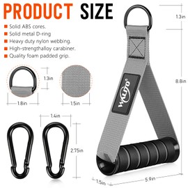 WALITO Exercise Handles, Replacement Cable Machine Attachments for Home Gym Equipment, Pulley System, Pilates, Resistance Bands, Strength Trainer, Heavy Duty Working Out Handles Accessories
