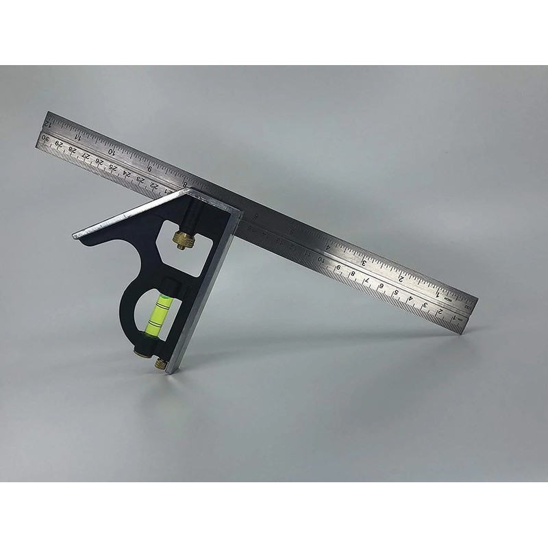 Swanson Tool Co TC132 12-Inch Combo Square with Cast Zinc