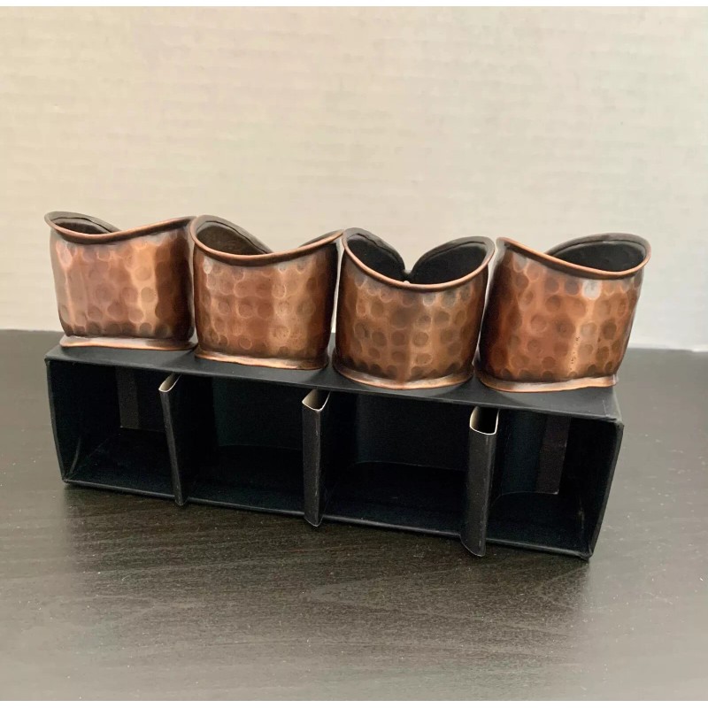Decor Napkin Ring Hammered Copper Design Napkin Holder Tabletop Dining