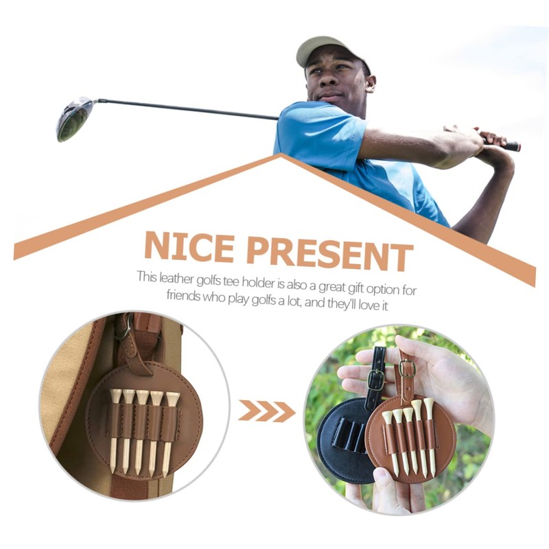 Sosoport 5pcs Golf Ball Marker Tool Tee Holder for Golfing