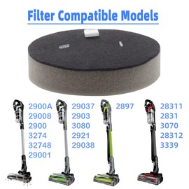 4-Sets Replacement Filters Compatible with Bissell 3070 3080 2831 2897 2903 2921 3274 3339 Cordless Stick Vacuums.Compare to Part # Bissell 1623102