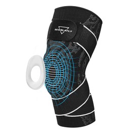 SEIERLAYLY HX-1 Adjustable Soft Breathable Knee Brace for Knees Protective, Knee Brace for Basketball Football Running Climbing Sports (X-Large)