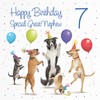 Hunts England - 7th Great Nephew Birthday Card - Dancing