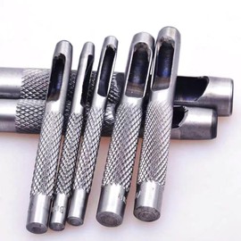 3Pcs Grommets Hole Punch, Steel Hollow Leather Punch Set (1/4, 3/8, 1/2 inch) is an Original Accessory for The Grommet Tool Kit, Grommet Kits