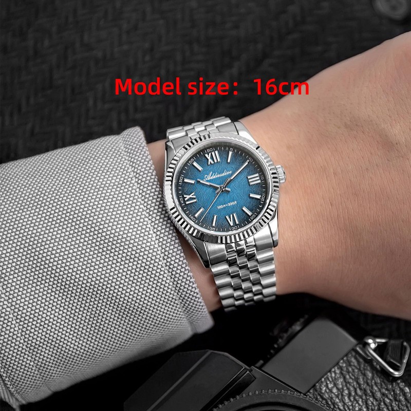ADDIESDIVE 36 MM Mens Blue Watch Gradient Dial VH Quartz