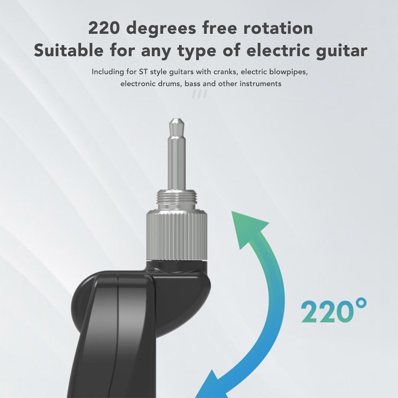 Guitar Transmitter Receiver Set 220 Degree Rotation Wireless Guitar System