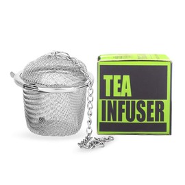 TGL Co. Stainless Steel Tea Infuser | Durable Teapot Green Tea Filter | Perfect for Loose Leaf Tea Brewing (Basket Infuser)