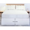 Bed Skirt Full Bed Skirt 18 Inch Drop, Tailored/Pleated Bedskirt,
