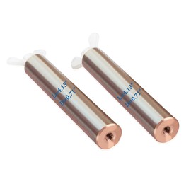 HQPARRTS Copper Anode Copper Replacement,Swimming Pool ionizer Anode Rod L=4.13" D=0.71" Screw Thread=M6 for Two Sides.Widely Used in Pond, Swimming Pool, SPA Fountain, Landscape Pool(2 Set)