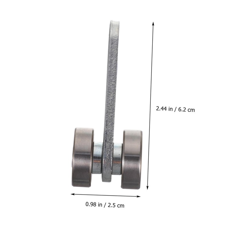 jojofuny 5pcs Solid Steel Trolley Assembly 2 Wheel High-precision Roller