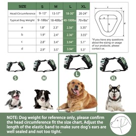 NICERINC PET Dog Ear Muffs,Dog Ear Muffs Noise Protection,Noise Cancelling Headphones for Dogs, Ear & Hearing Protection for Thunder, Hunting, Tourism(Camouflage Color)