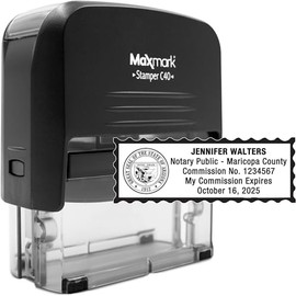 MaxMark Notary Stamp for State of Arizona - Self Inking Stamp