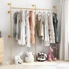 ORSENIGO Industrial Pipe Clothing Rack, Heavy Duty Clothes Rack for