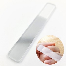 Natural nail polish without nail polish Crystal nail file buffer, 2 pieces, transparent / 매니큐어 없이 자연스러운 손톱 광택 크리스탈 네일 파일 버퍼, 2개, 투명