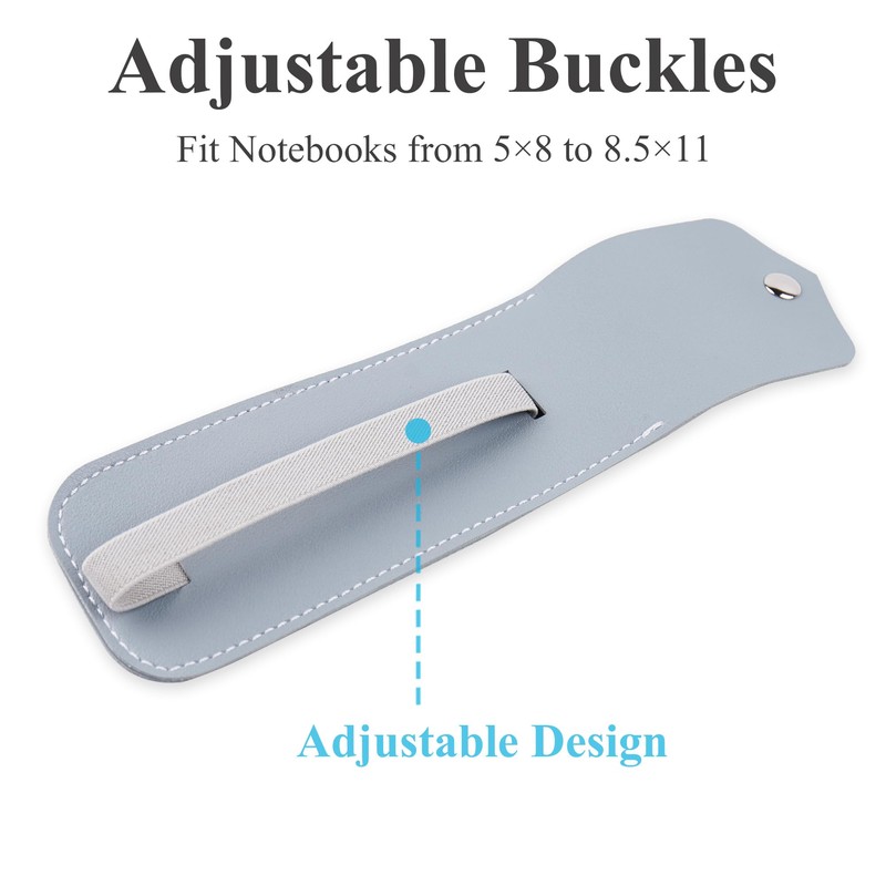 Czzmy Pen Holder Notebook, Pen Holder with Adjustable Elastic Band,