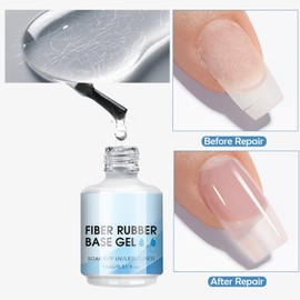 Nail Builder Repair Gel - Nail Thickening Strengthener Extension Gel,15ml Transparent Manicure Accessories Requires UV Led Curing for Salon Home Travel Outdoor