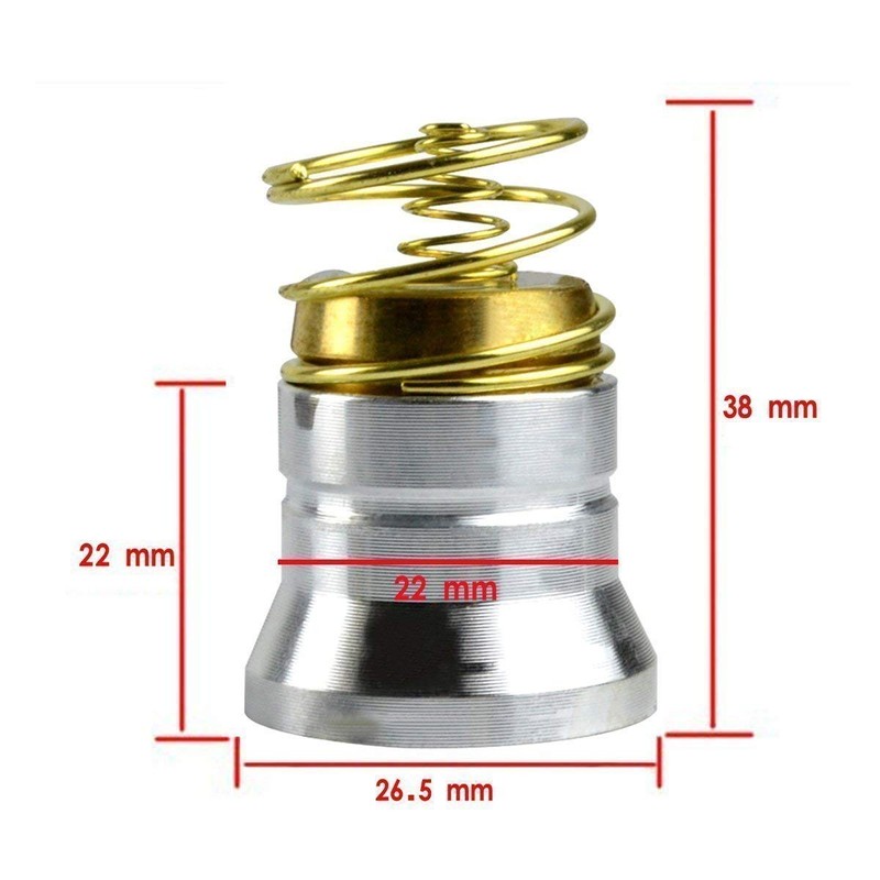 2 Pack LED Flashlight Replacement Bulb, Single Lighting Mode White