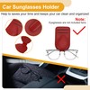 Partuto Car Sunglasses Clip Magnetic Universal Sun Visor Eyeglasses Holder