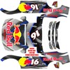 JUST RC WRAPS TRAXXAS UDR ULTIMATE DESERT RACER TROPHY TRUCK RED Theme  wrap decals stickers