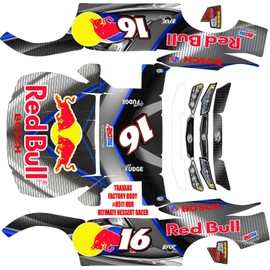 JUST RC WRAPS TRAXXAS UDR ULTIMATE DESERT RACER TROPHY TRUCK RED Theme  wrap decals stickers