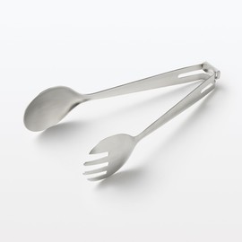 MUJI MC10SA4S Stainless Steel Salad Tongs with Stopper