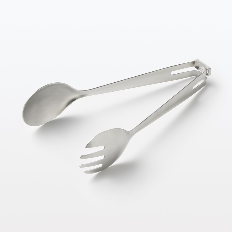 MUJI MC10SA4S Stainless Steel Salad Tongs with Stopper