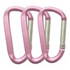 Large Carabiners Keychain 3" Aluminum D Shape Premium Durable D-Ring