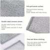 XINCHENG 20 PCS Double-Layer Wire Dishwashing Rags, Non Scratch Wire