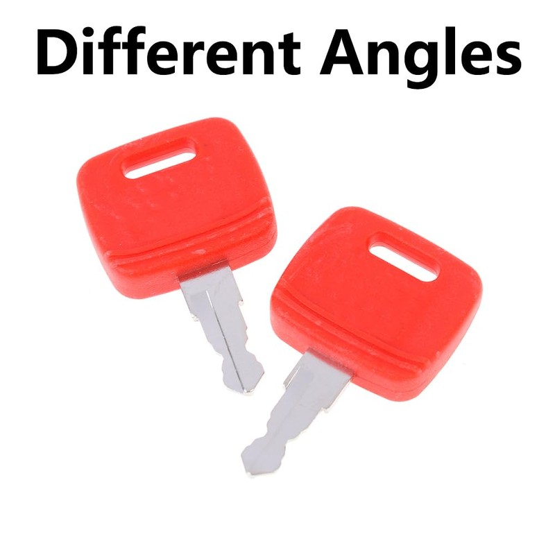 2pcs Ignition Starter Key Excavator Ignition Switch Key for Backhoe
