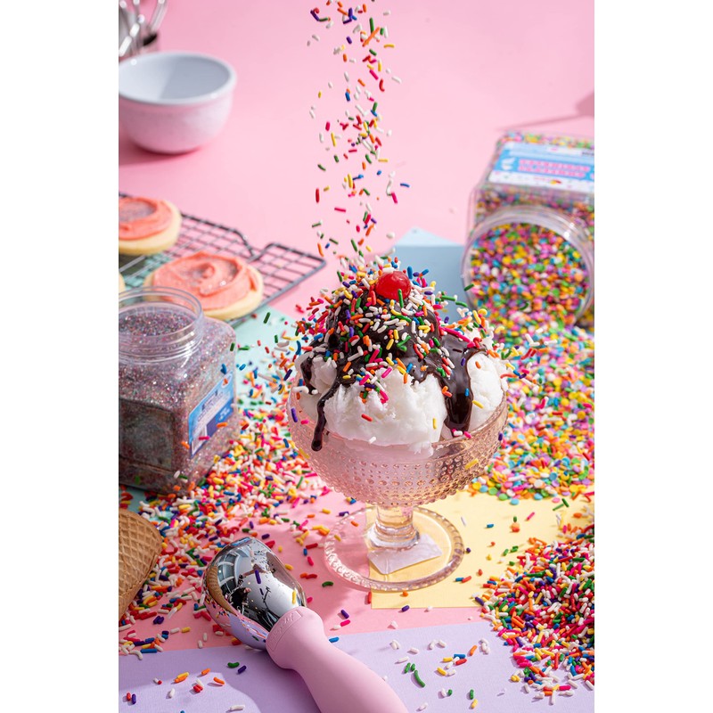 Rainbow Sprinkles - 1.6 Pounds - Chistmas Baking Toppings -