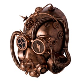 Paragon Star Steampunk Mask | Sci Fi Plague Dr | Cyberpunk | Robot | Cosplay (Copper)