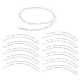 Ideen mit Herz Cable Ties, Reusable, 29 cm Long, Diameter 3 mm, Transparent, Pack of 12